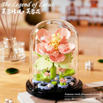 Petites fleurs sous cloche