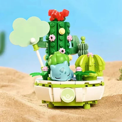 Figurine Pokemon et Fleurs