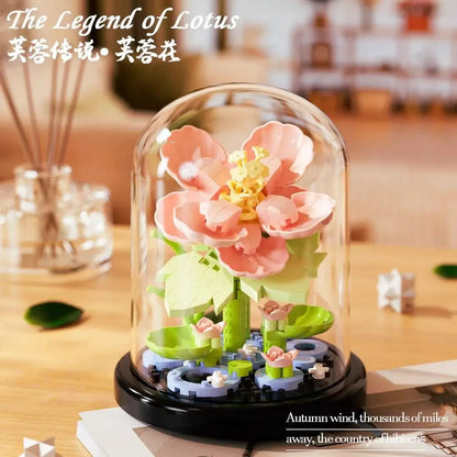 Petites fleurs sous cloche