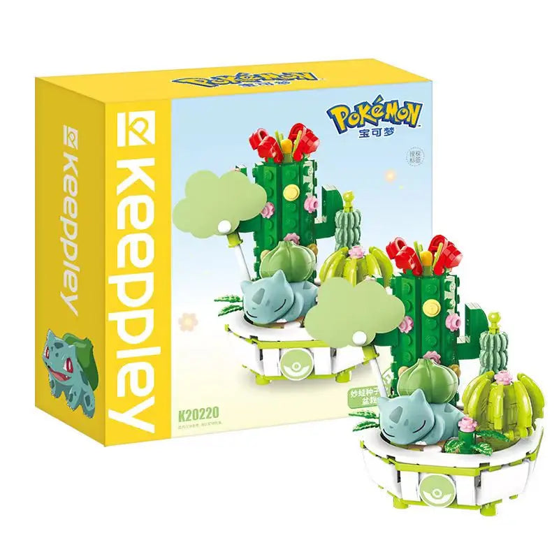 Figurine Pokemon et Fleurs