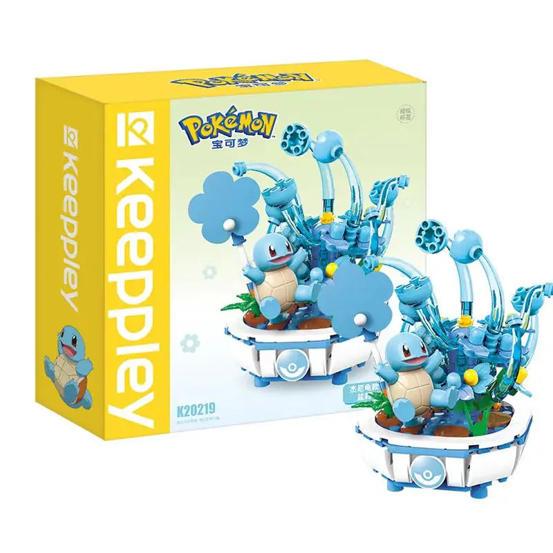 Figurine Pokemon et Fleurs